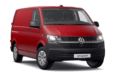 Car Hire Surrey - Red VW Transporter Automatic - Van hire Surrey