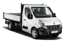 Car Hire Surrey - White 3.5 Tonne Folkestone Tipper Transit - Van hire Surrey