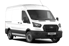 Car Hire Surrey - White Ford Transit Medium Wheel Base - Van hire Surrey